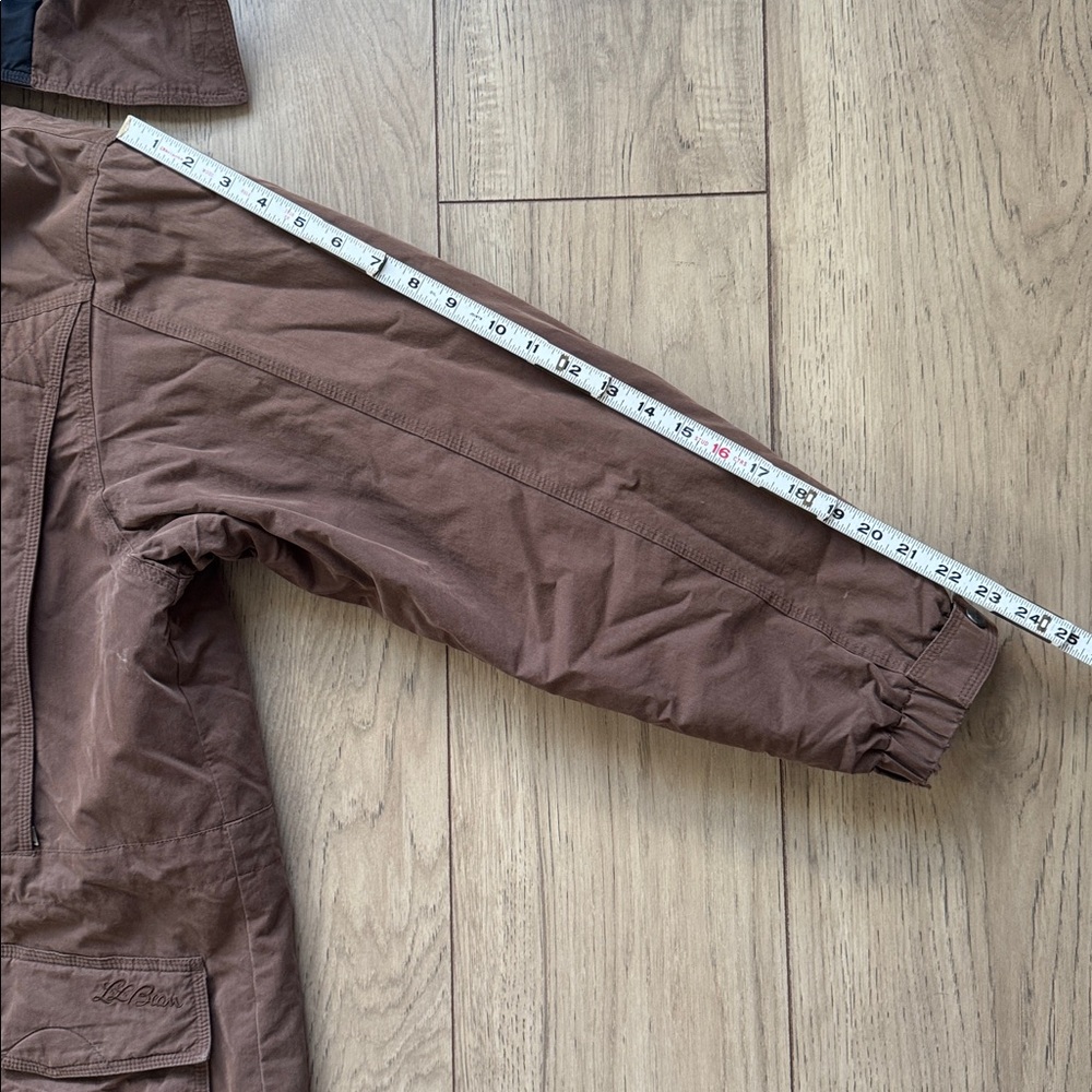 Vintage L.L. Bean Brown Baxter State Parka with Detachable Hood Women’s Large - Picture 6 of 11